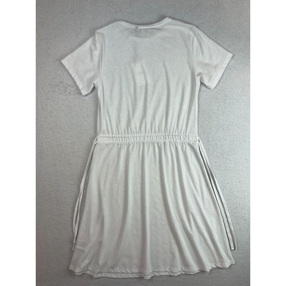 New NWT Womens Theory Dress White Cotton T-Shirt Dress Size Medium - Picture 2 of 4
